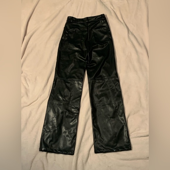 Black leather pants size XS - Picture 2 of 3
